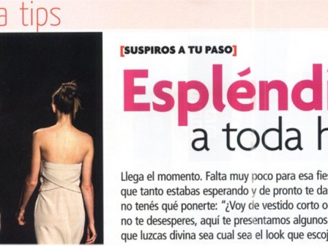 Periódico ABC para la Revista Nosotras - Paraguay - Agosto 2010