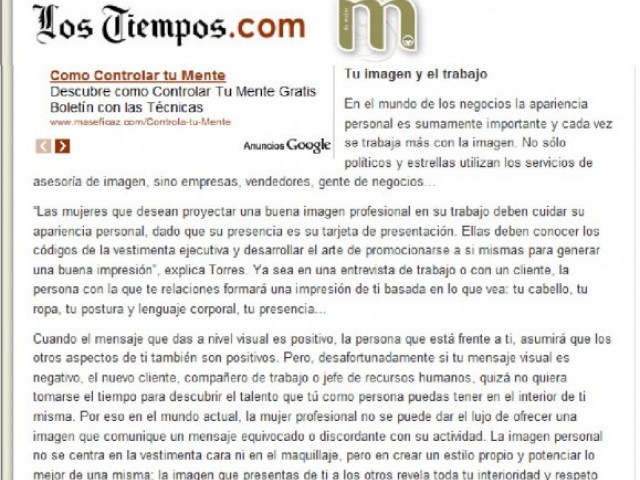 periodicoeltiemporevistamdemujer-bolivia-agosto20103
